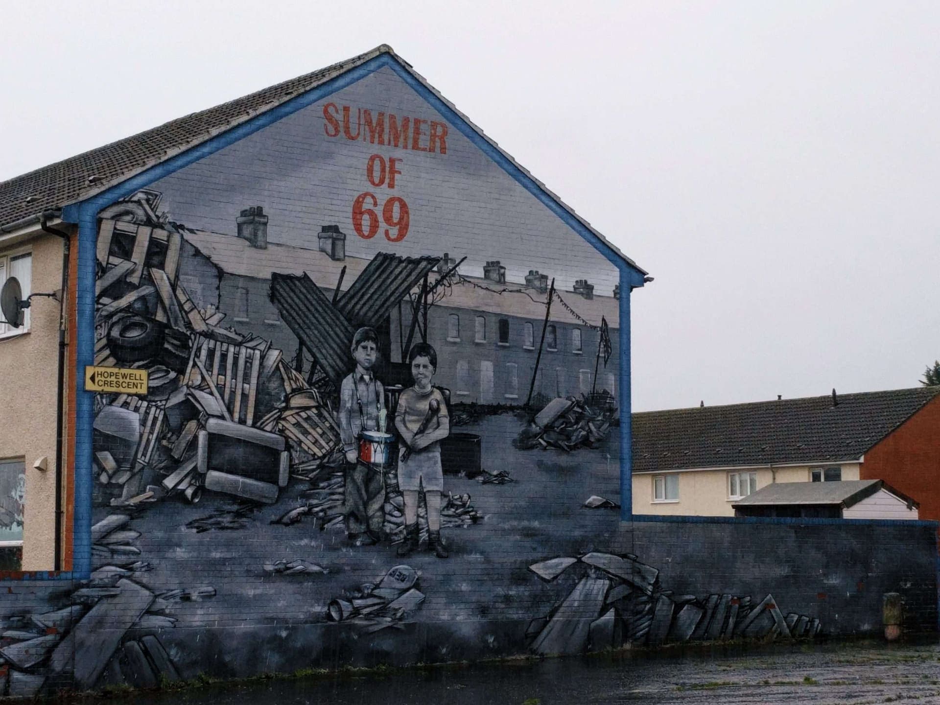 Street scene on a Belfast city getaway