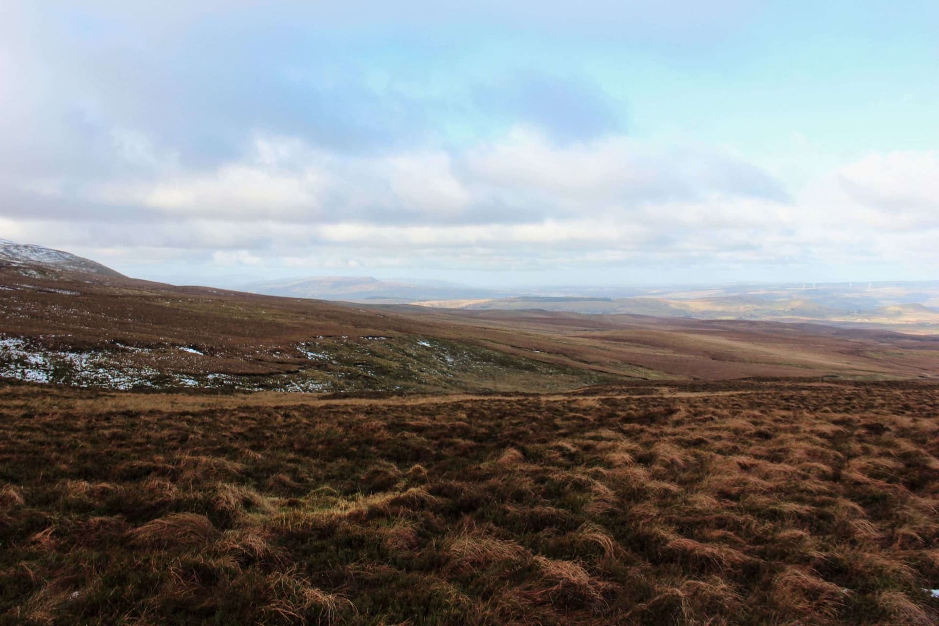 Scenic road through the Irish countryside