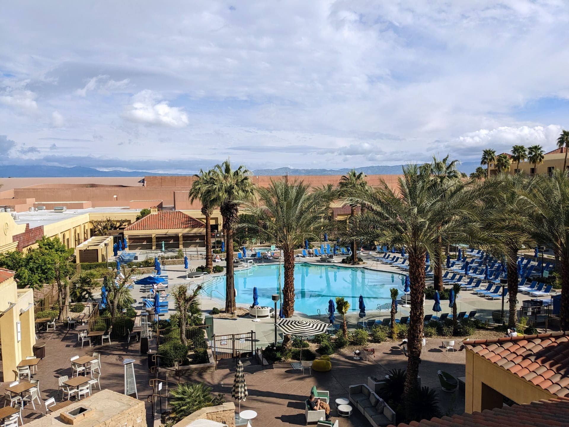 Pool at a Palm Springs family hotel