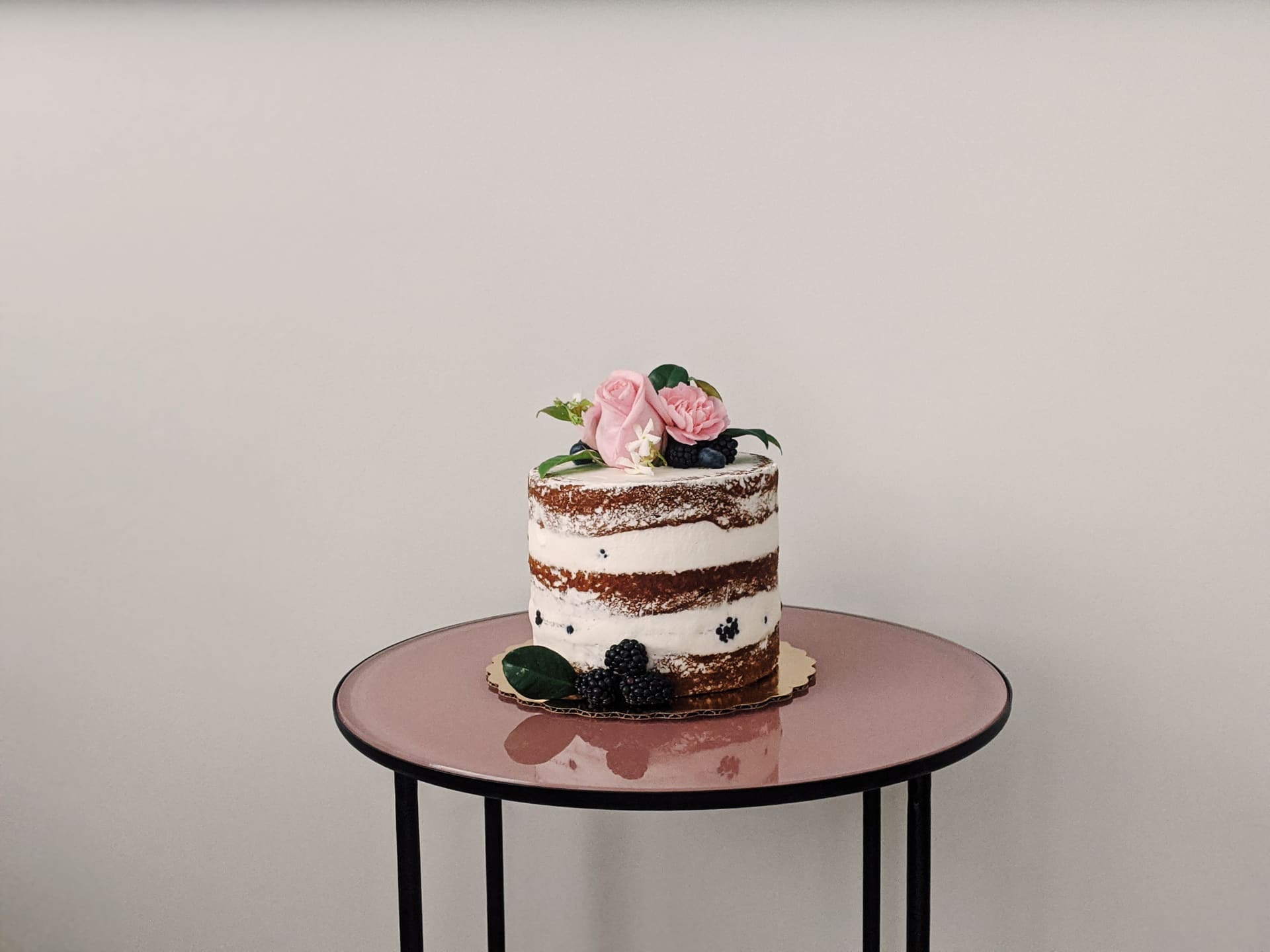 Beautiful handcrafted cakes at Luckybird Bakery in Williamsburg.