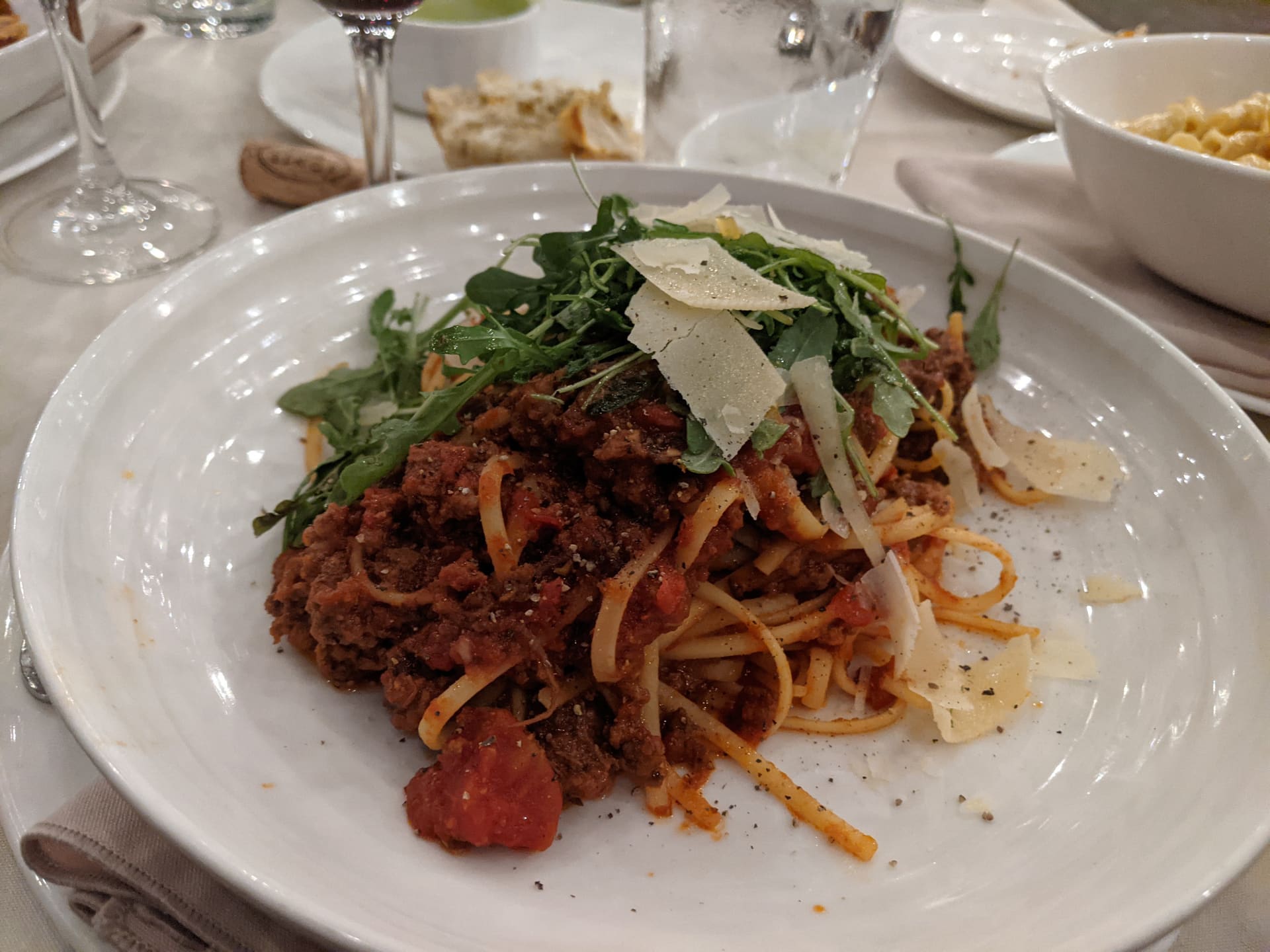 Italian-style dish served during our Ponte Vineyard Inn stay