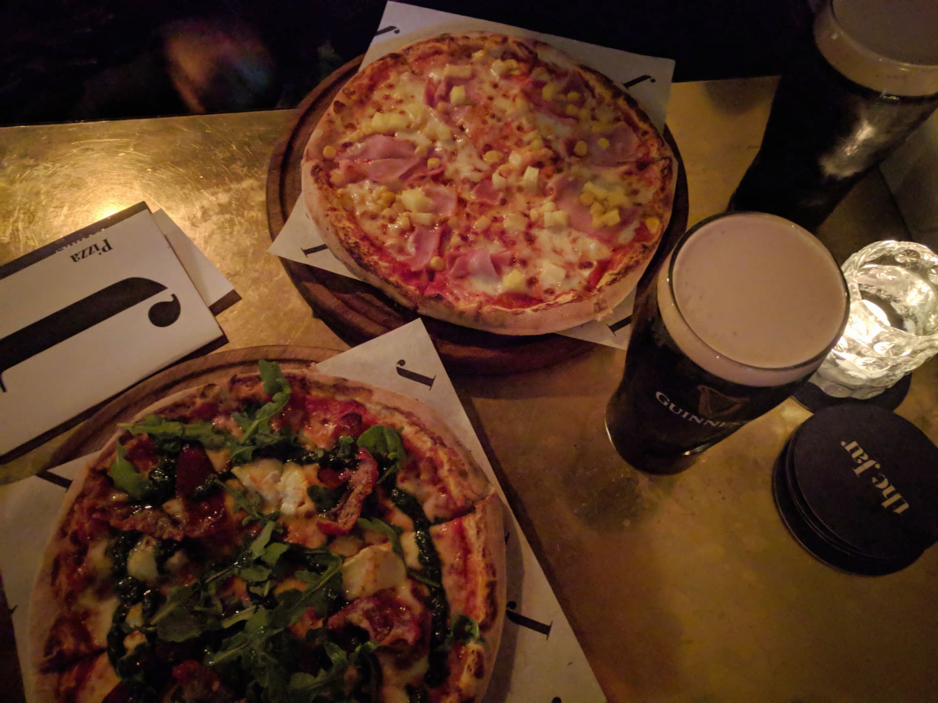 Wood-fired pizza at The Jar on Wexford Street, Dublin
