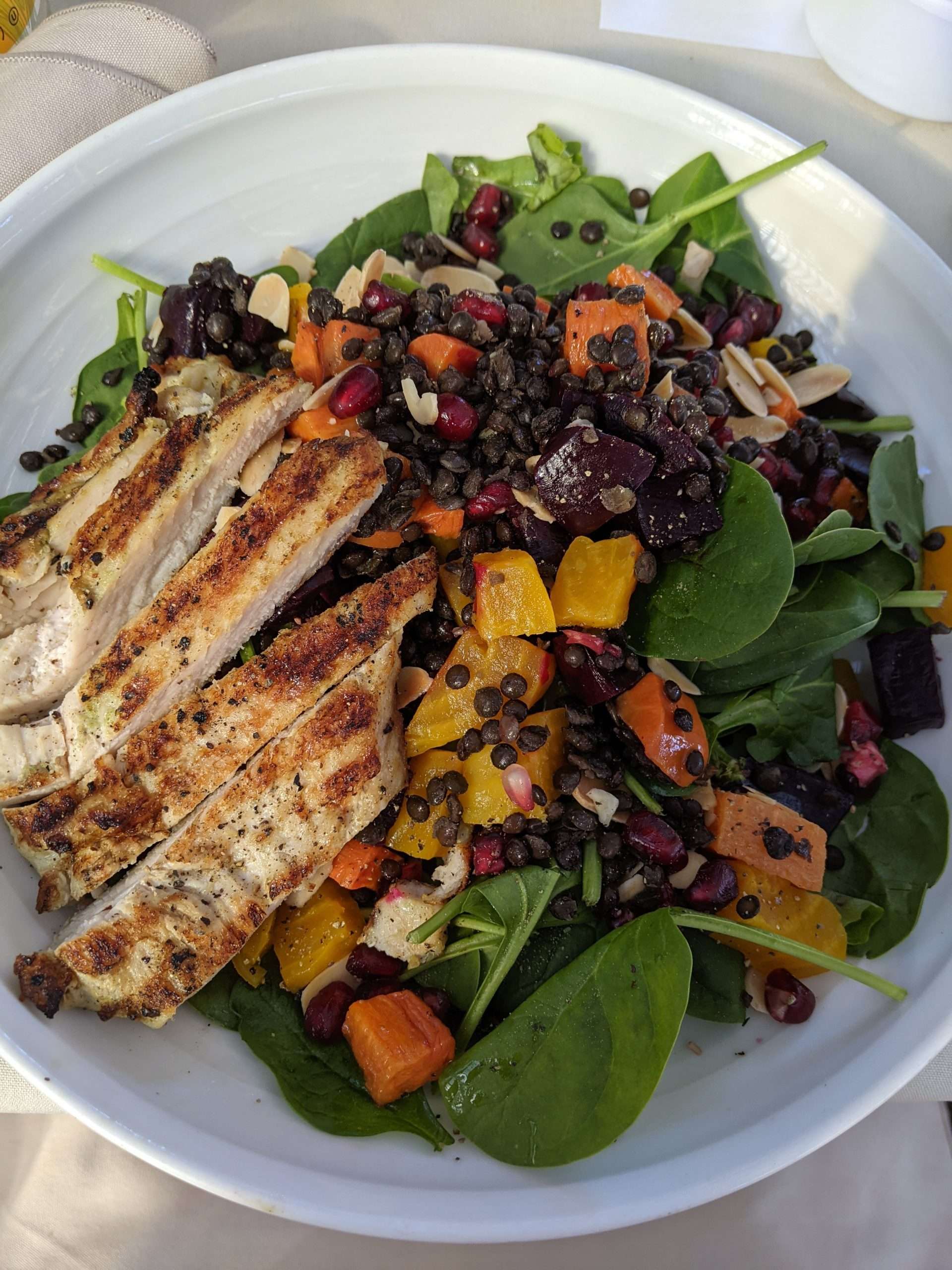 Mouth-watering salads at Ponte Vineyard Inn